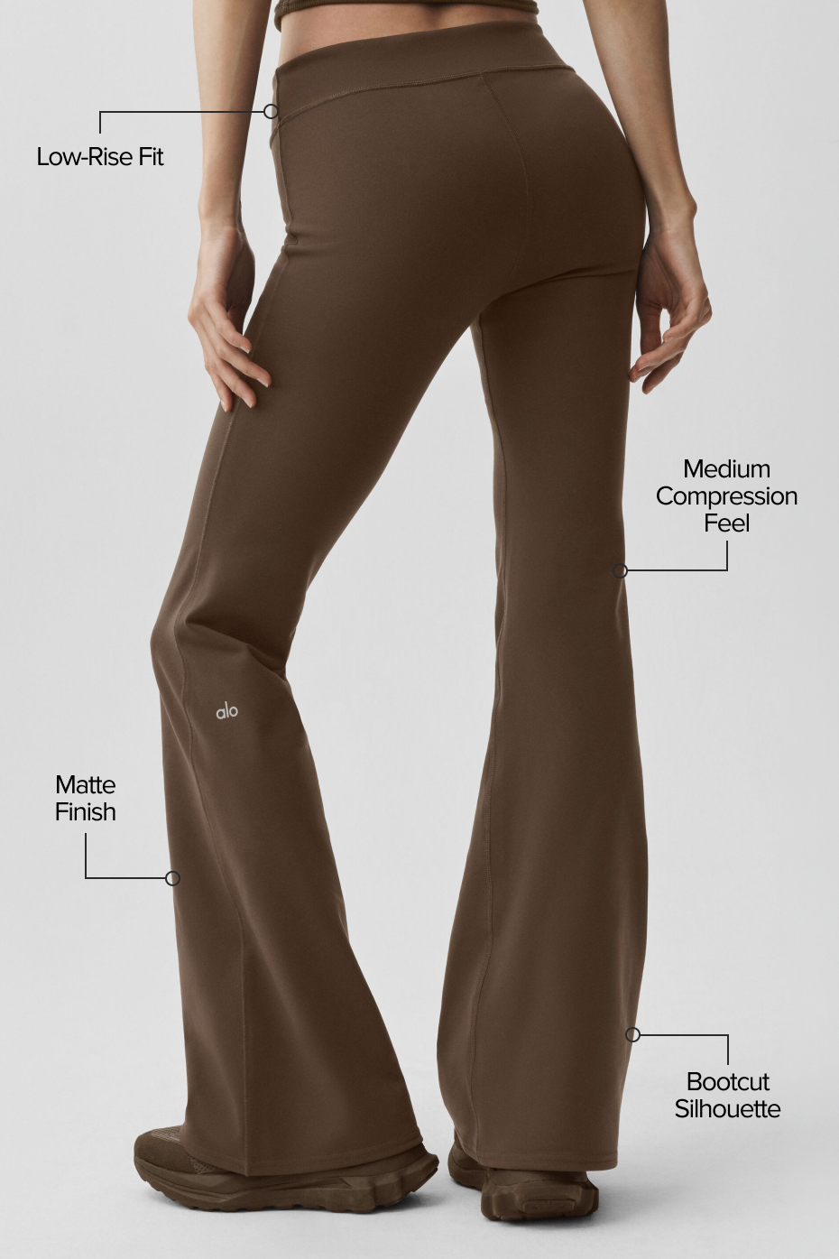 Airbrush Low-Rise Bootcut Legging - Espresso - Image 2