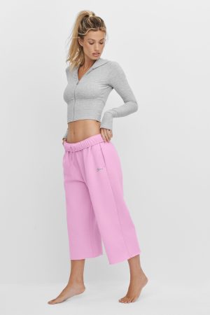 Accolade Cutoff Sweatpant - Candy Heart Pink